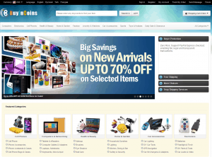 Screenshot van de website van BuyInCoins