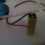 Led strip werkt ook op 9 volt batterij
