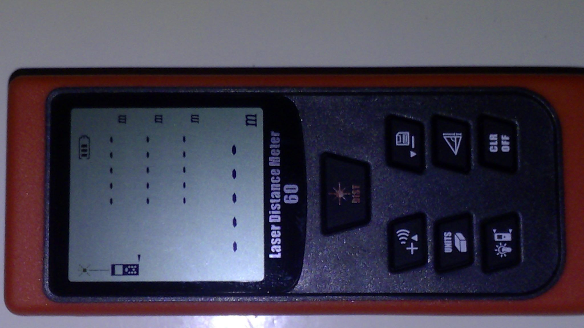 Digitale laser afstandsmeter