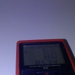 laser afstandsmeter in actie