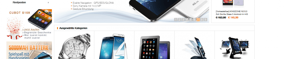 screenshot van de website van comebuy